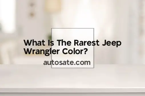 What Is The Rarest Jeep Wrangler Color