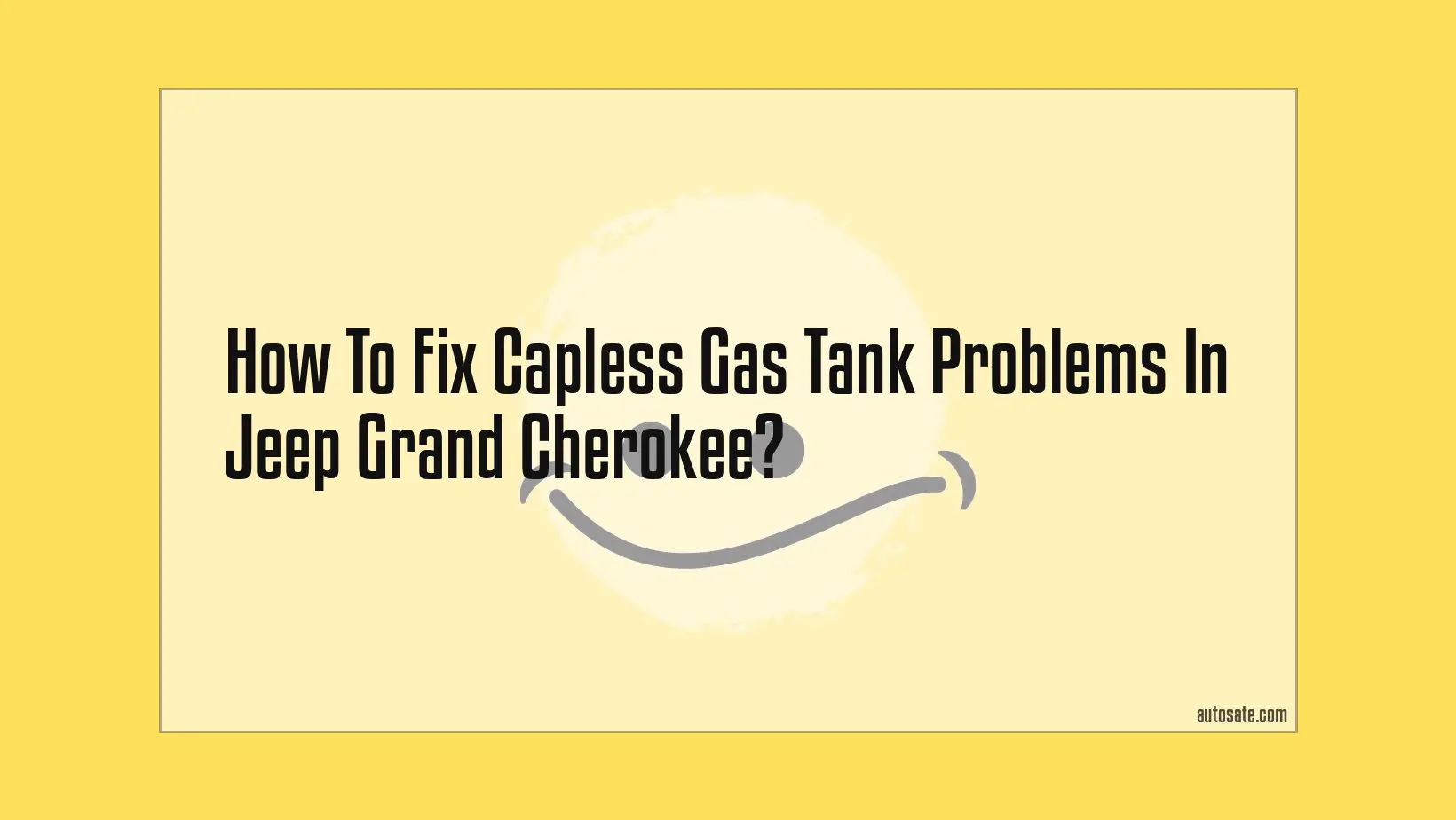 How To Fix Capless Gas Tank Problems In Jeep Grand Cherokee