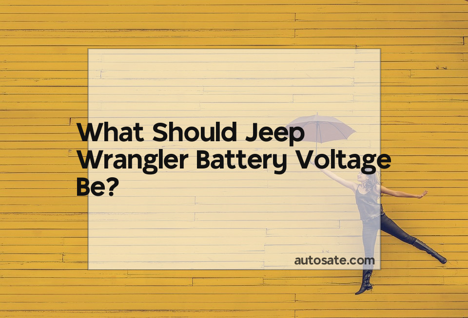 What Should Jeep Wrangler Battery Voltage Be