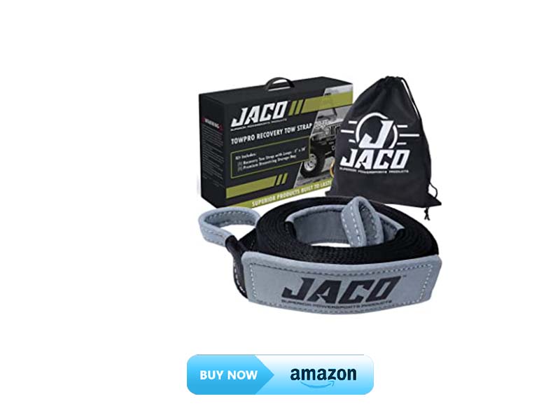 JACO 4X4 TowPro Recovery Tow Strap (3″ x 30 ft