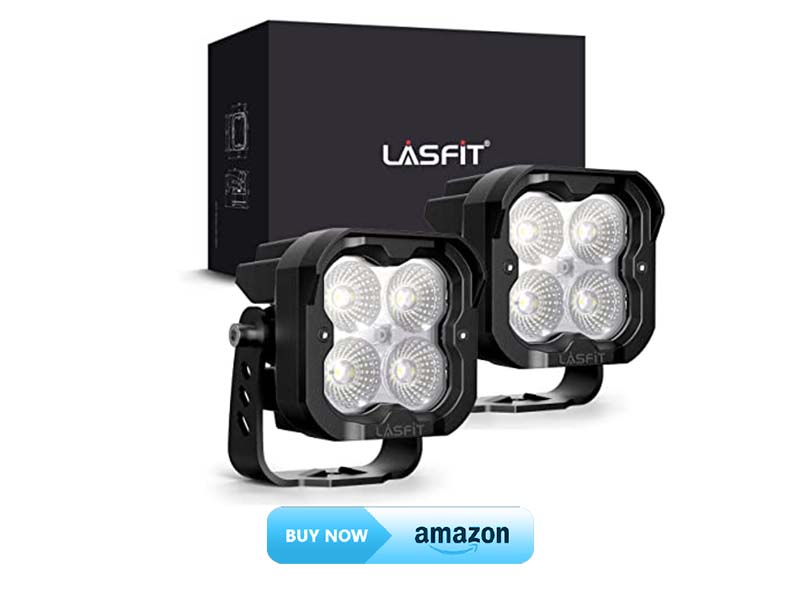 LASFIT TIR LED Pod Lights, 3-inch Ditch Lights 